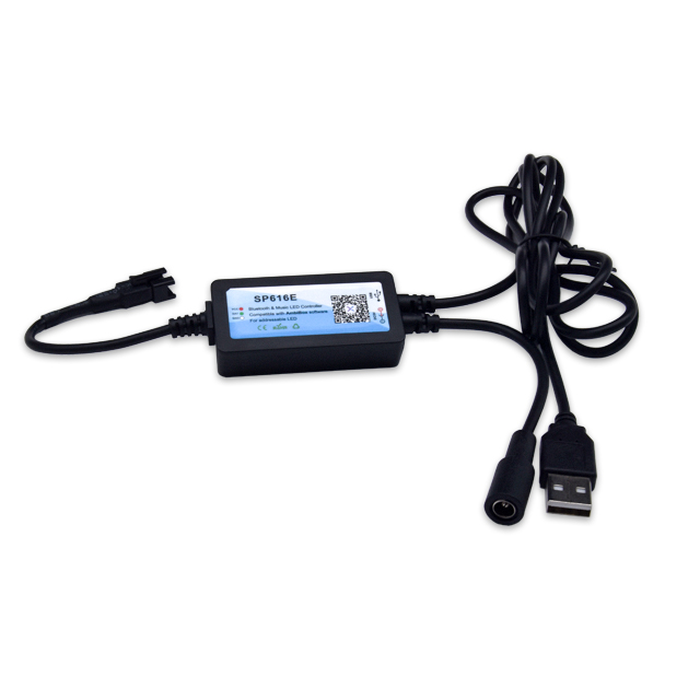 SP616E Bluetooth Music & AmbiBox Intelligent Addressable LED Controller for Computer Backlight SP616E Bluetooth Music & AmbiBox Intelligent Addressable LED Controller for Computer Backlight